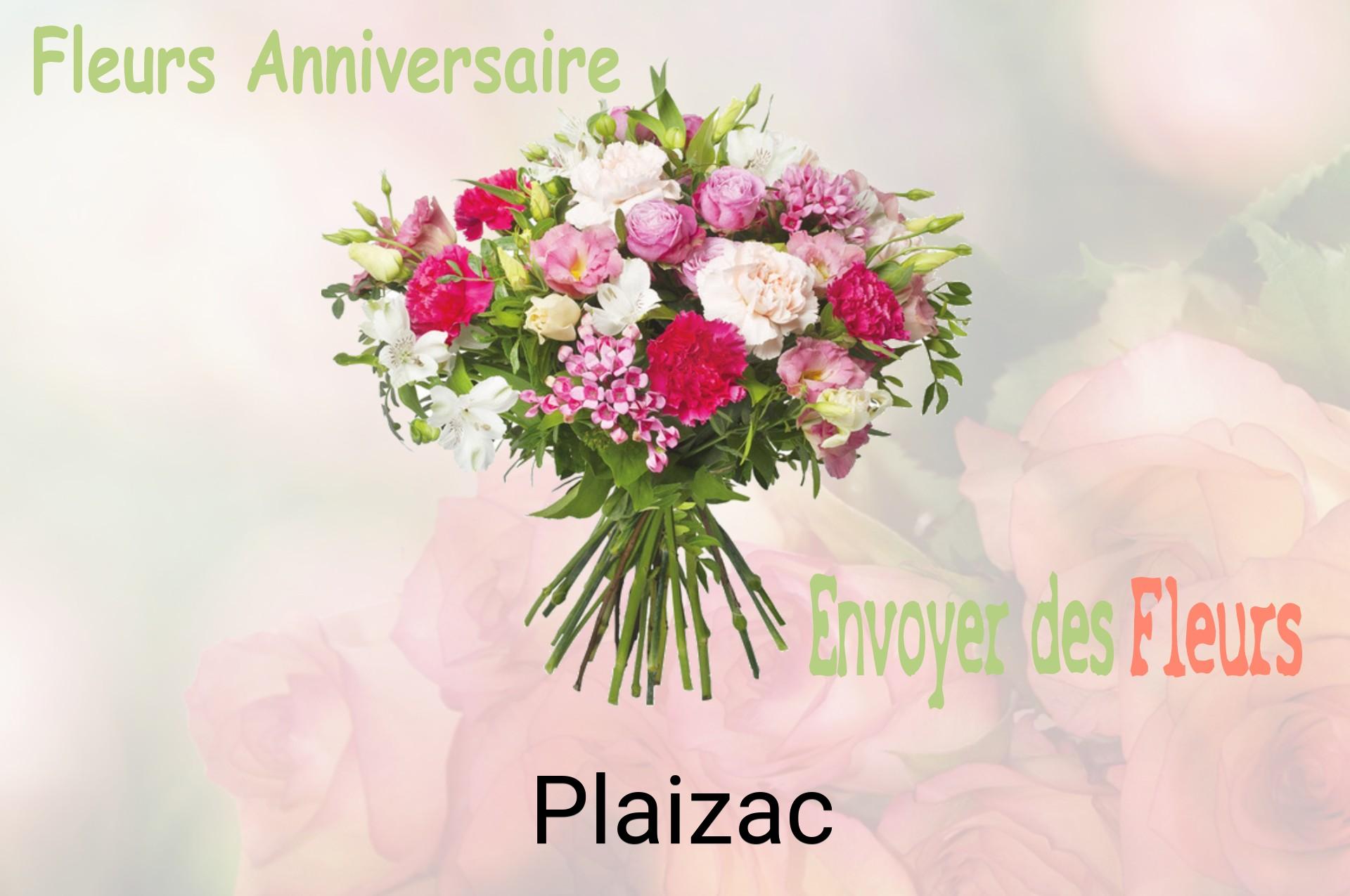 Bouquet de fleurs d’anniversaire livré à Plaizac